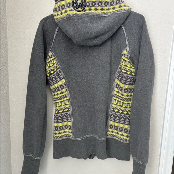 Lululemon Fair Isle Knit Special Edition Scuba Hoodie Full Zip - Picture 2 of 6